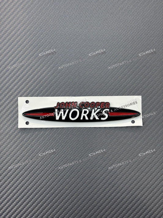 Gloss Black John Cooper Works JCW Emblem Sticker – Mini Cooper Badge Decal