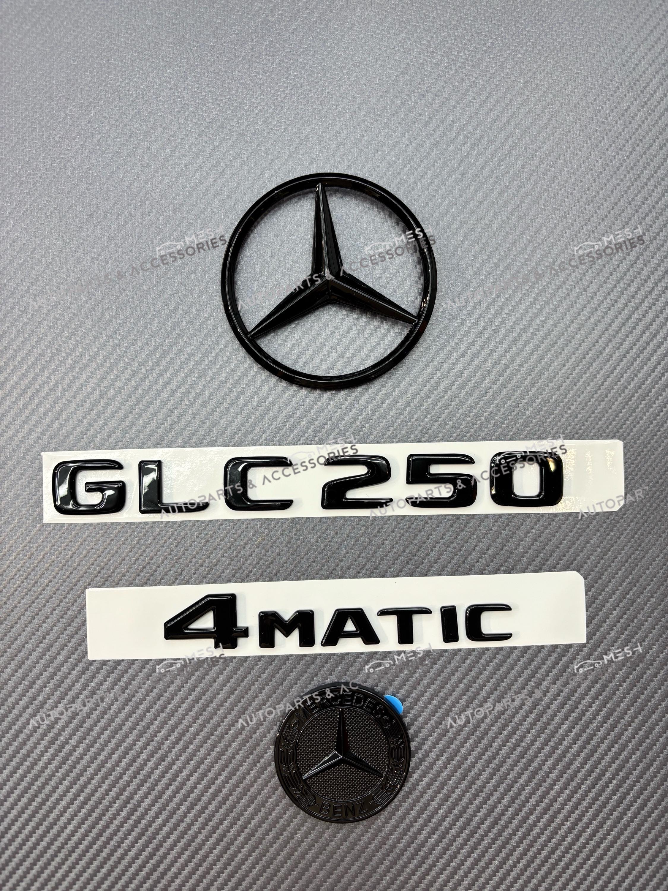 Gloss Black Letters GLC63s AMG V8 BITURBO 4MATIC+ Emblems for Mercedes Gloss Black Letters GLC63s AMG V8 BITURBO 4MATIC+ Emblems for Mercedes