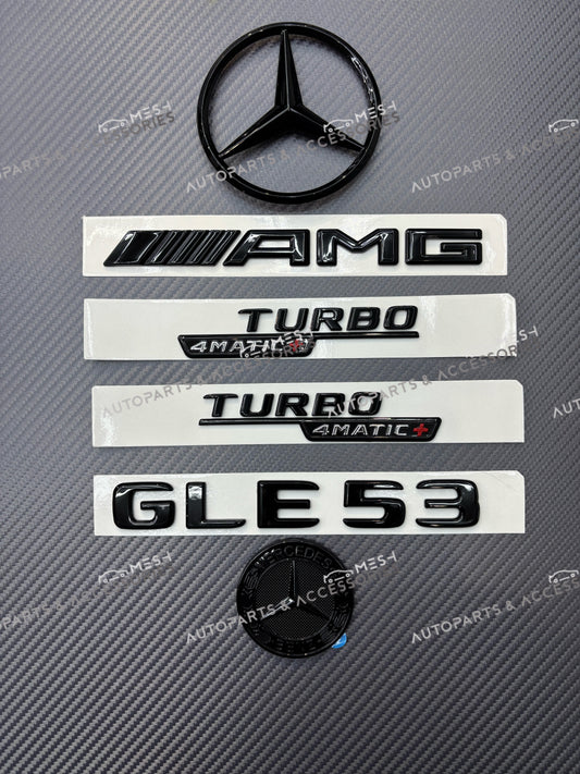 Mesh Autoparts & Accessories Gloss Black GLE53 AMG Emblem For Mercedes W167