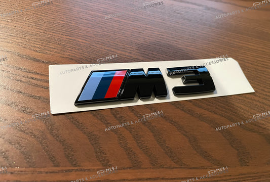 Mesh Autoparts & Accessories Gloss Black BMW M3 Trunk Emblem