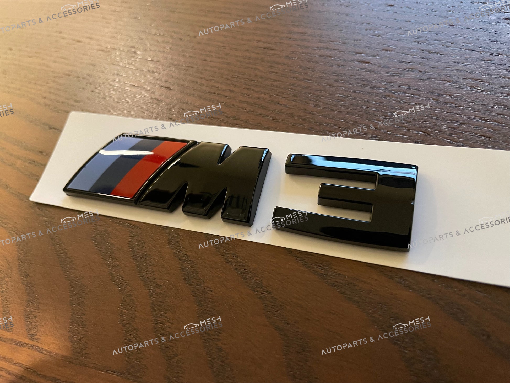Mesh Autoparts & Accessories Gloss Black BMW M3 Trunk Emblem