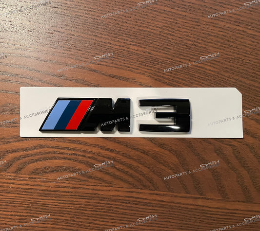 Mesh Autoparts & Accessories Gloss Black BMW M3 Trunk Emblem